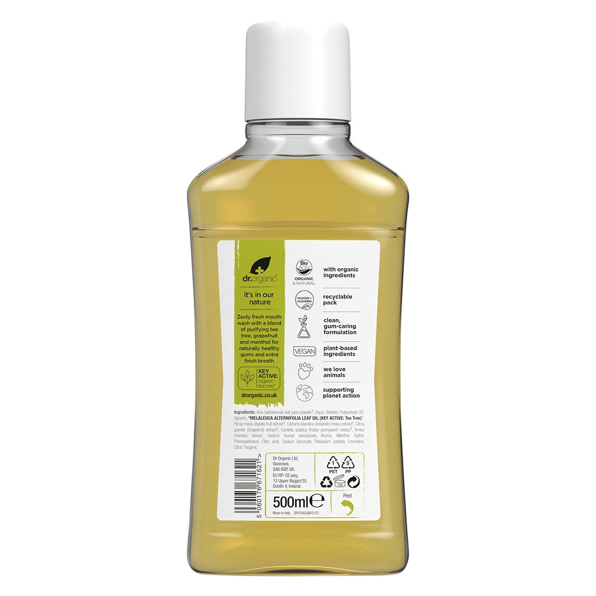 Dr Organic Tea Tree Mouthwash 500ml