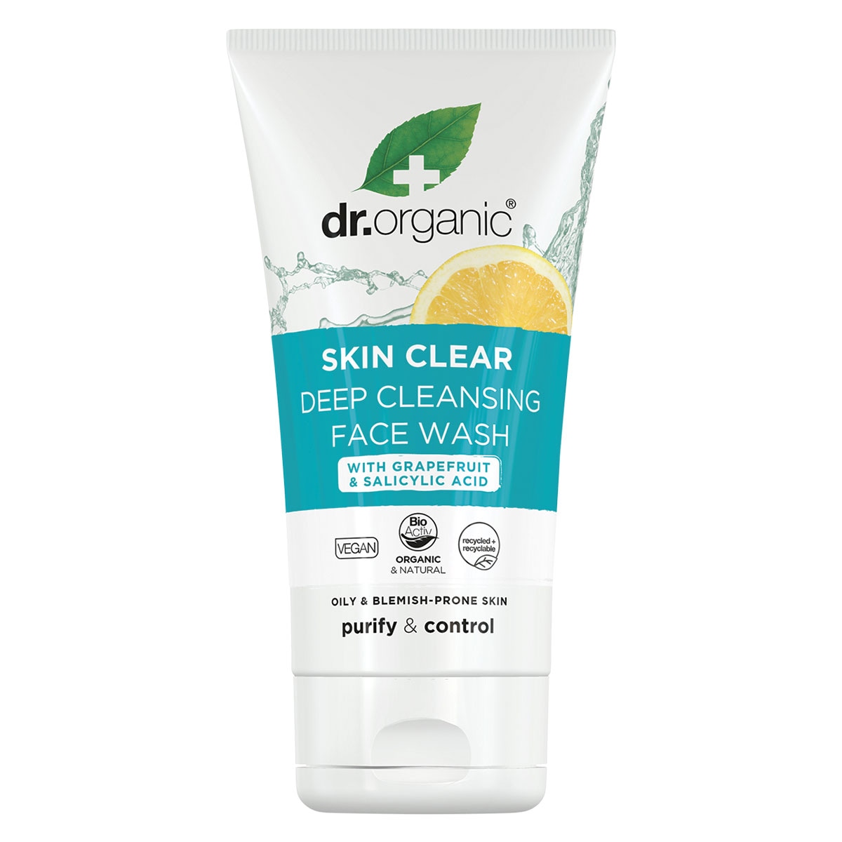 Dr Organic Organic Skin Clear Deep Cleansing Face Wash 125ml