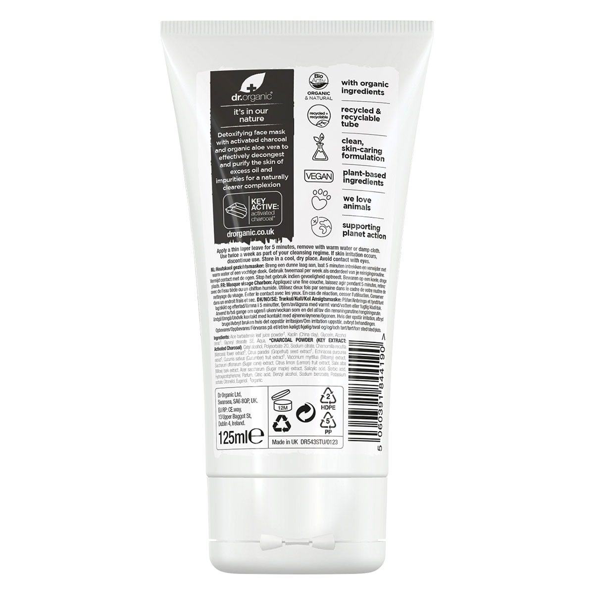 Dr Organic Charcoal Face Mask 125ml