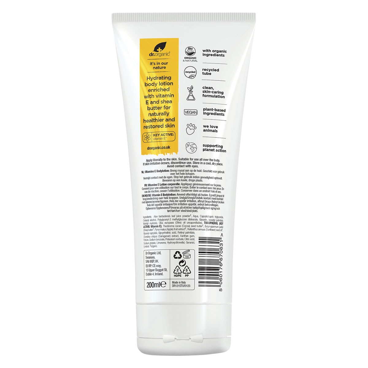 Dr Organic Vitamin E Body Lotion 200ml