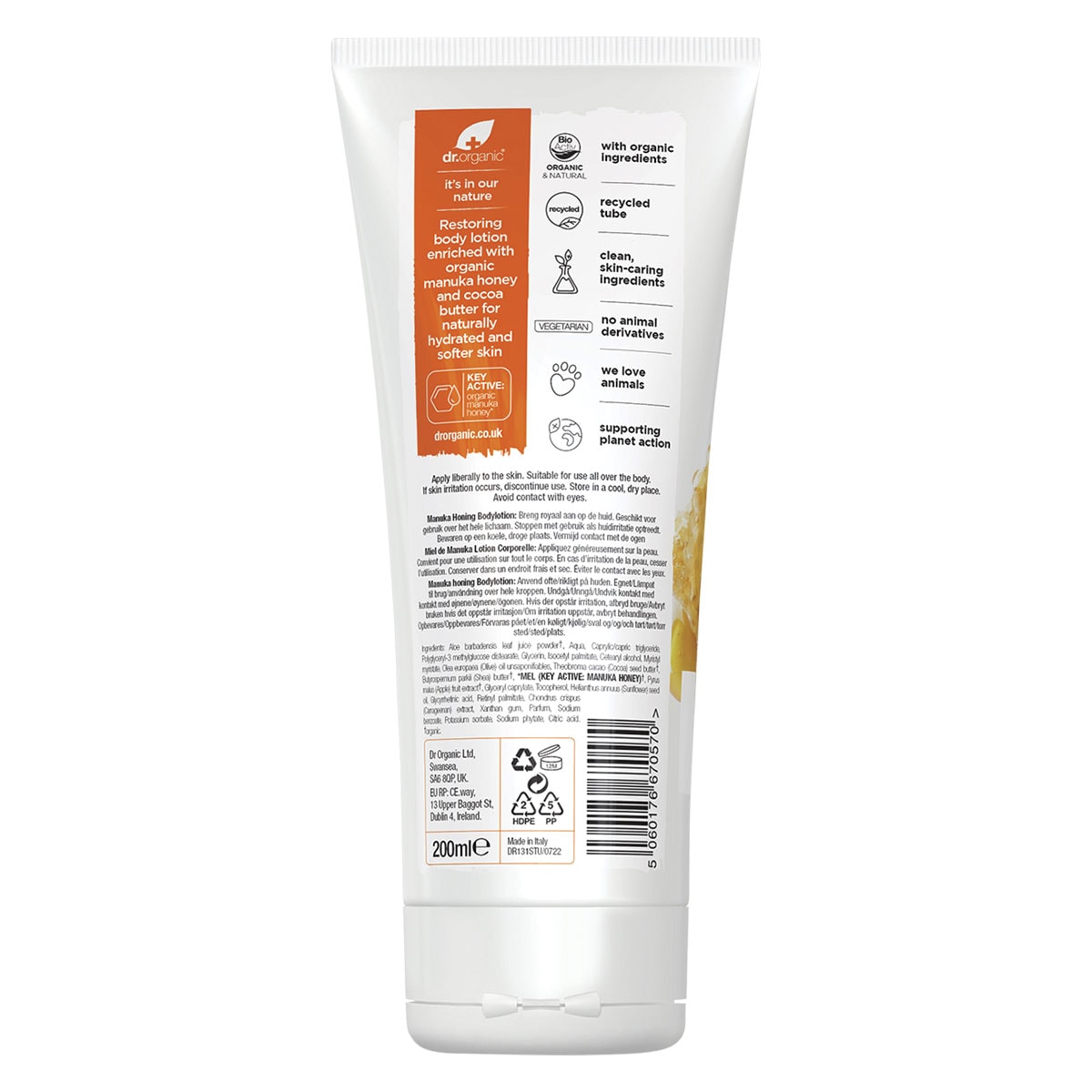 Dr Organic Manuka Honey Body Lotion 200ml