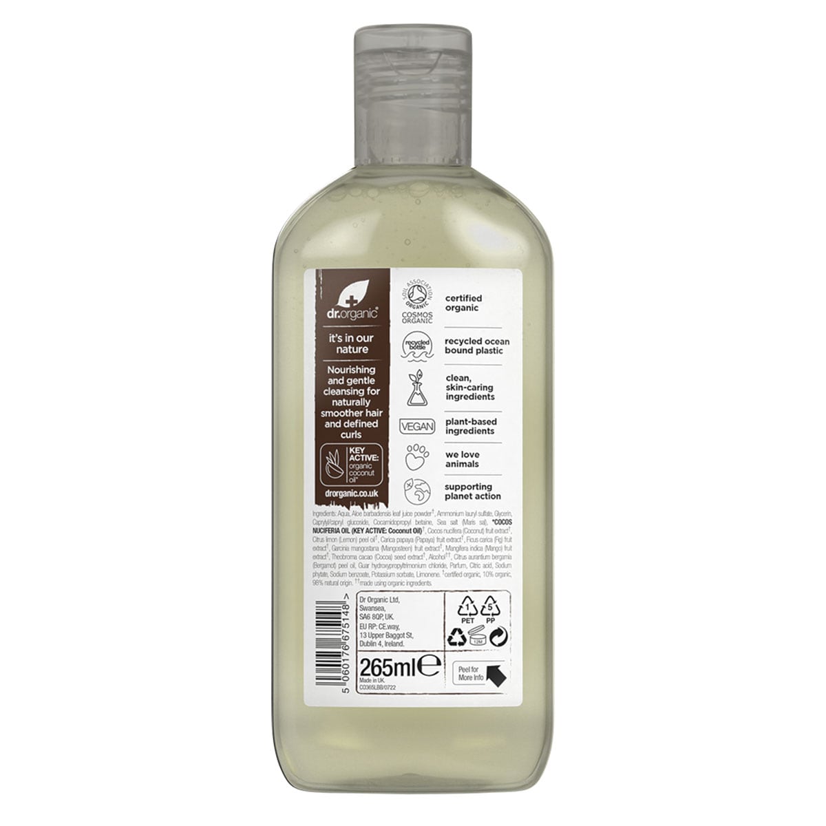 Dr Organic Coconut Oil Shampoo 265ml