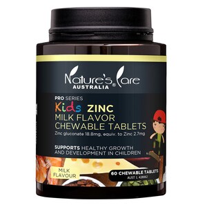 Nature's Care Pro Kids Zinc 60 Chewable Tablets