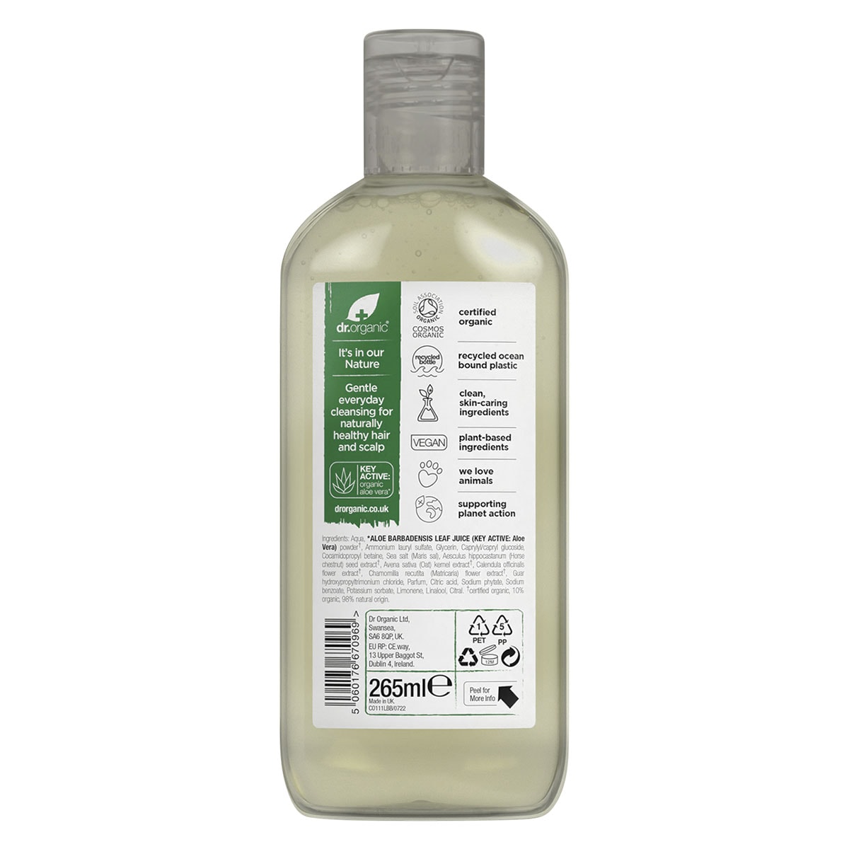 Dr Organic Aloe Vera Shampoo 265ml