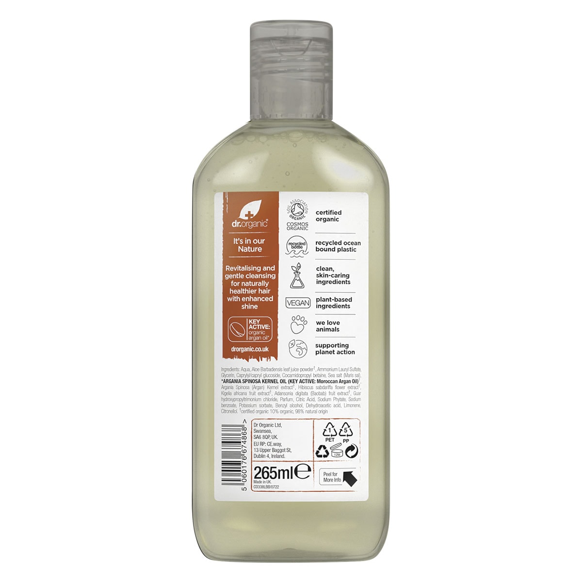 Dr Organic Moroccan Argan Oil Shampoo 265ml