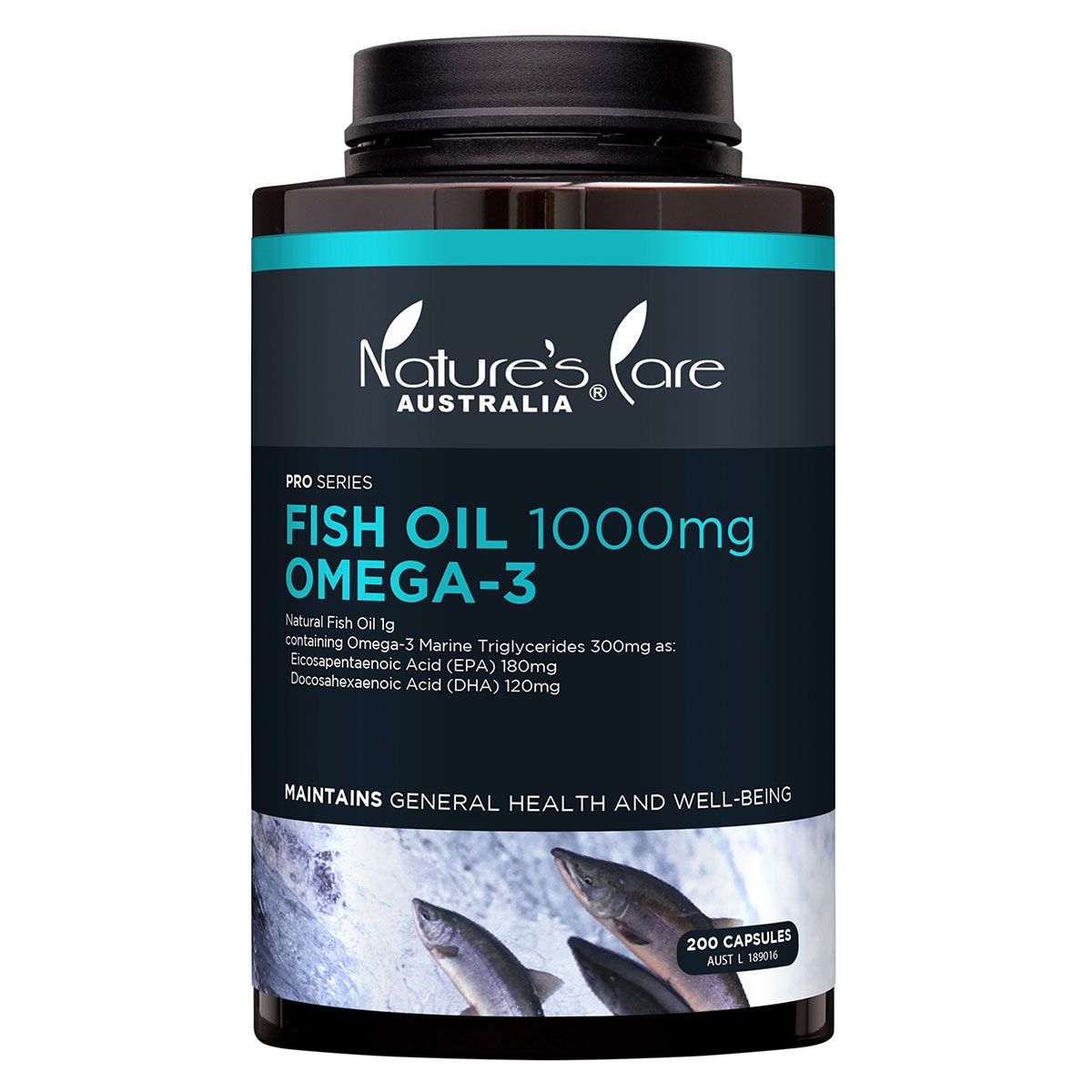 Nature's Care Pro Fish Oil 1000mg omega 3 200 Capsules