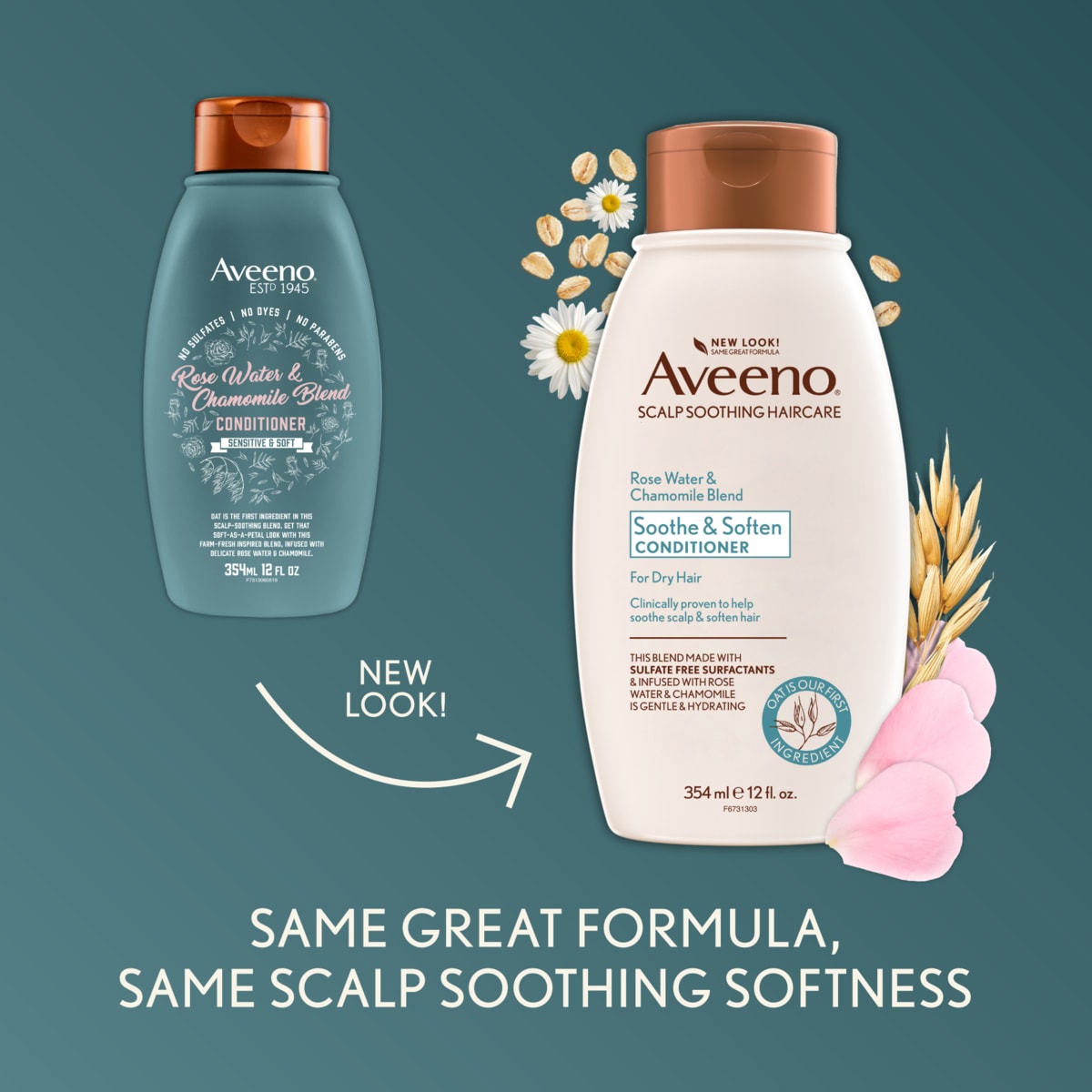 Aveeno Rose Water & Chamomile Conditioner 354ml