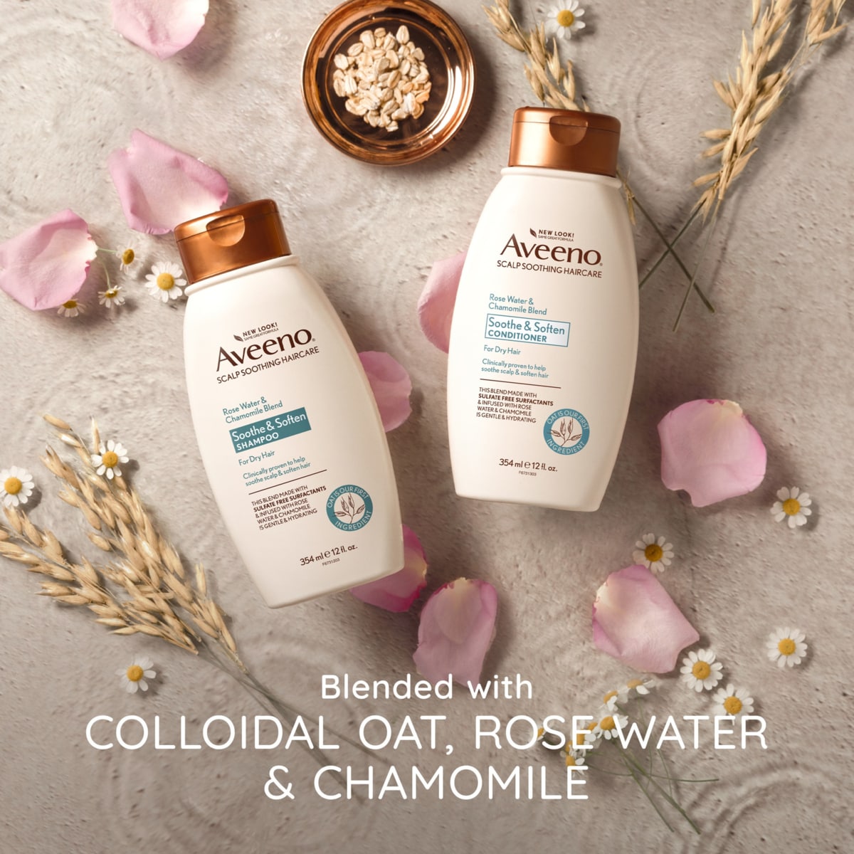 Aveeno Rose Water & Chamomile Conditioner 354ml