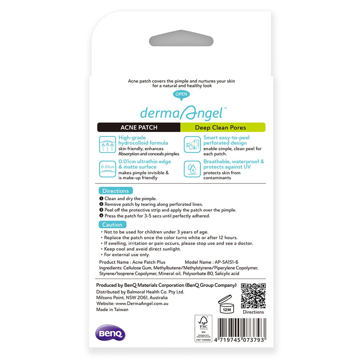 Derma Angel Acne Patches Day 24 Pack