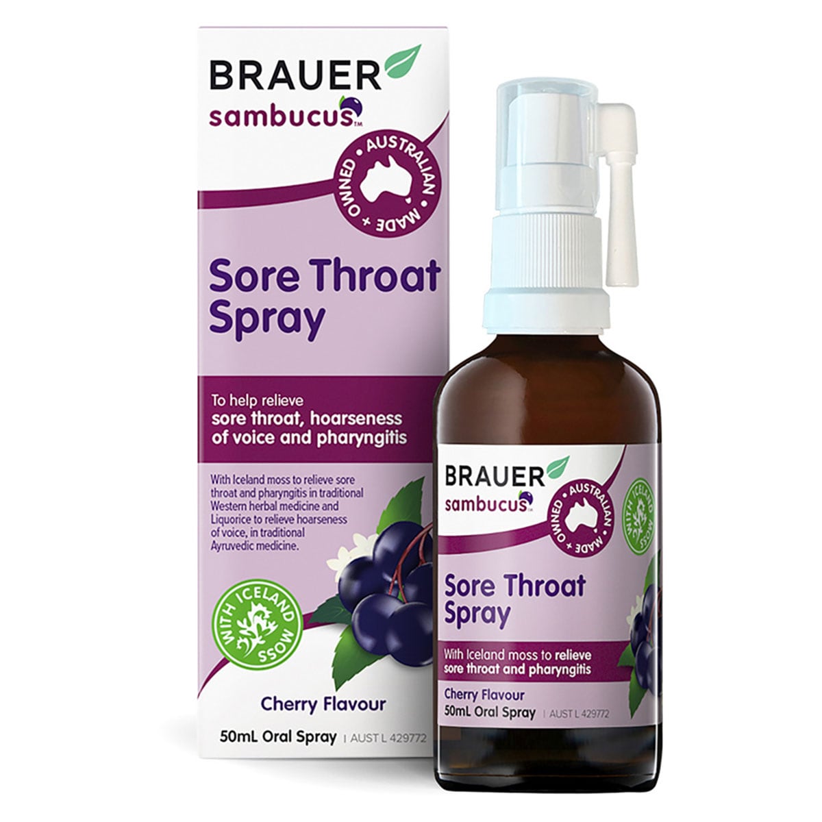 Brauer Sore Throat Spray 50ml