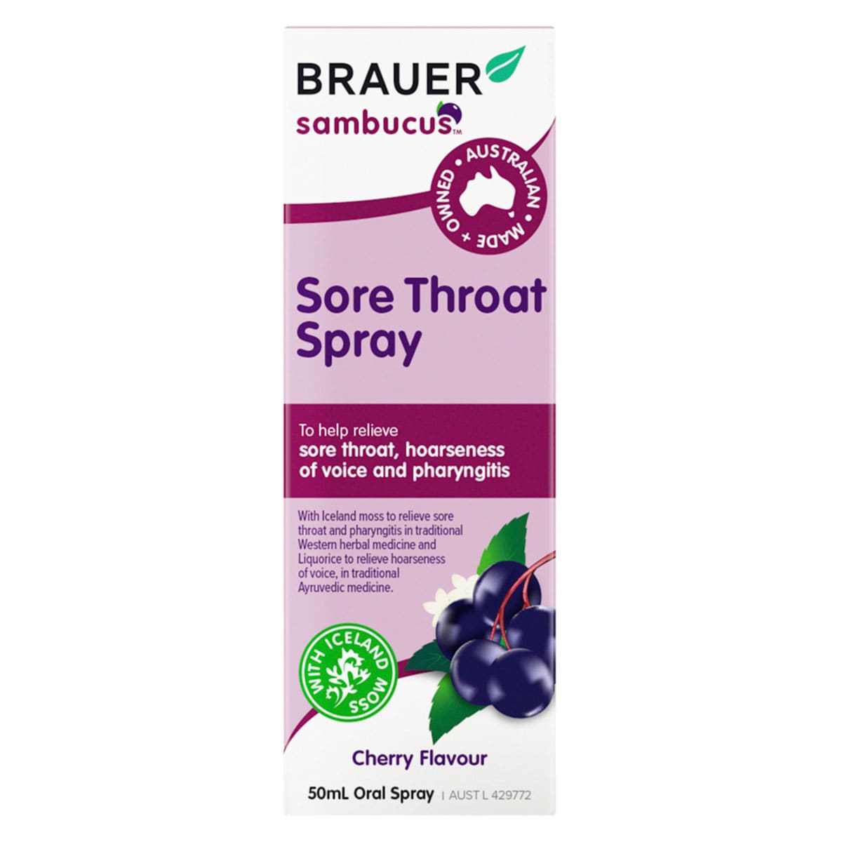 Brauer Sore Throat Spray 50ml