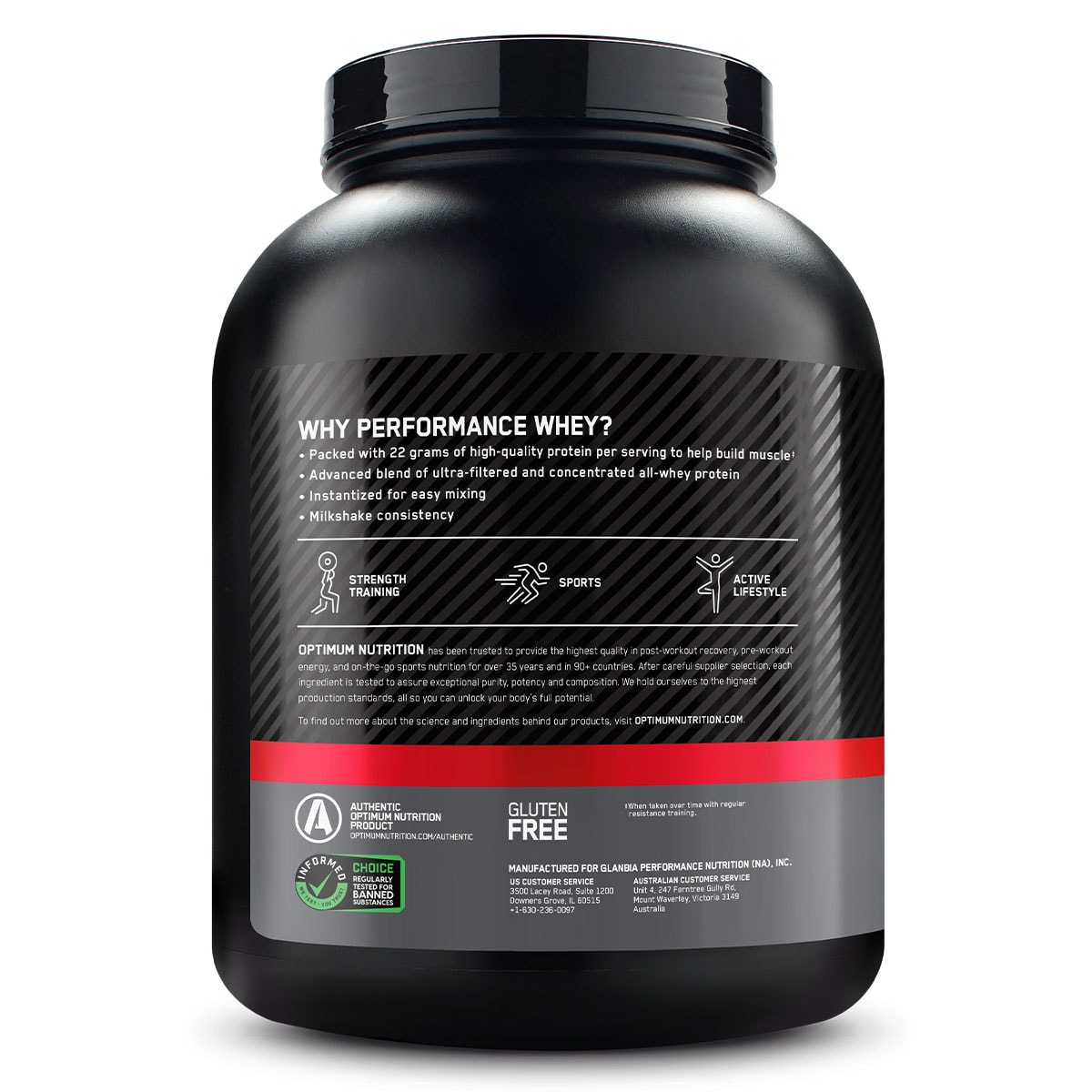 Optimum Nutrition Performance Whey Protein Vanilla 1.95Kg