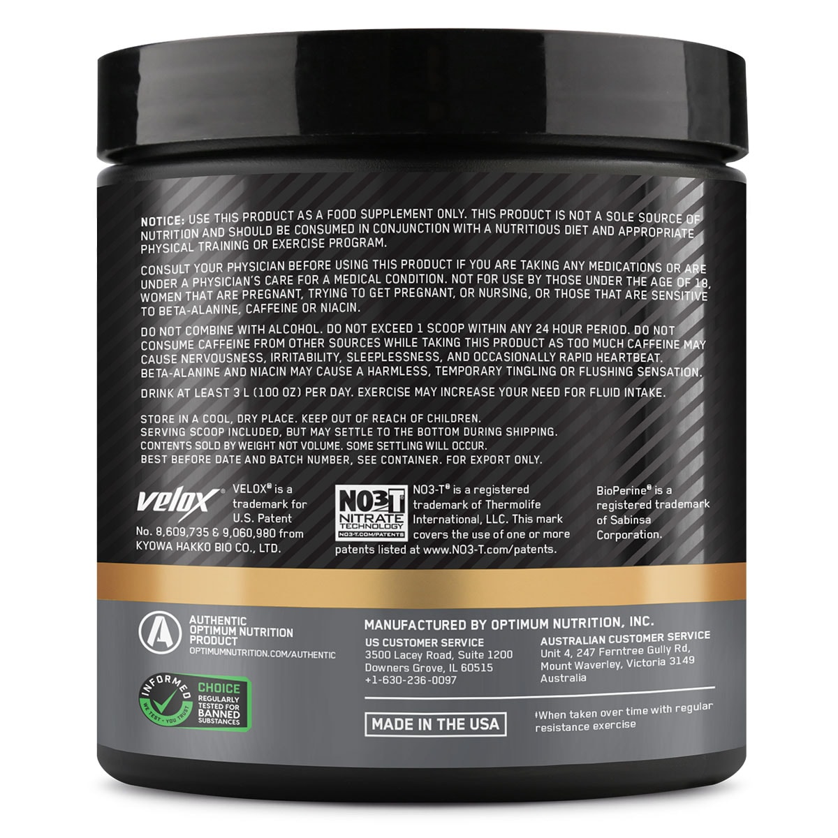 Optimum Nutrition Performance Pre-Workout Kiwi Strawberry 285g