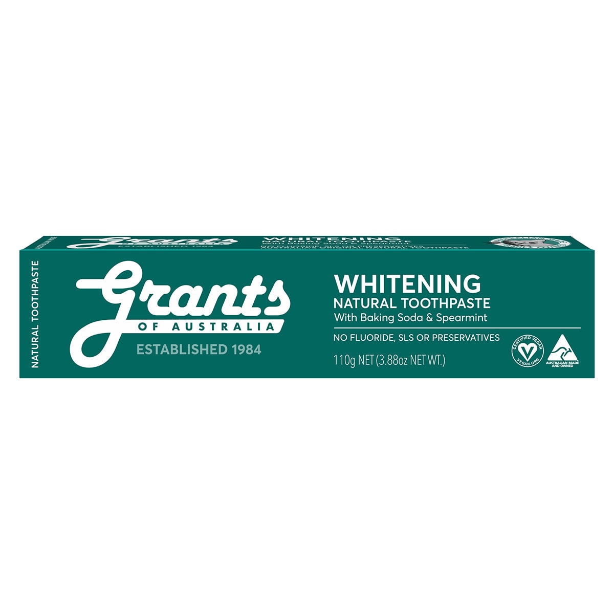 Grants Whitening Toothpaste With Spearmint 110g