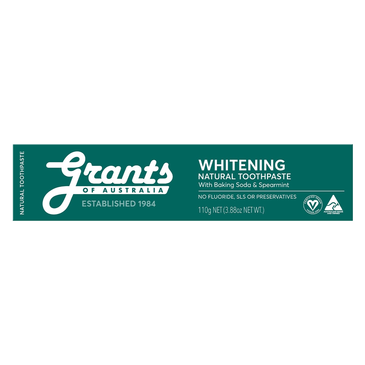 Grants Whitening Toothpaste With Spearmint 110g