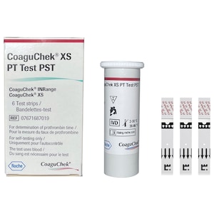 CoaguChek XS PT Test PST Strips 6 Pack