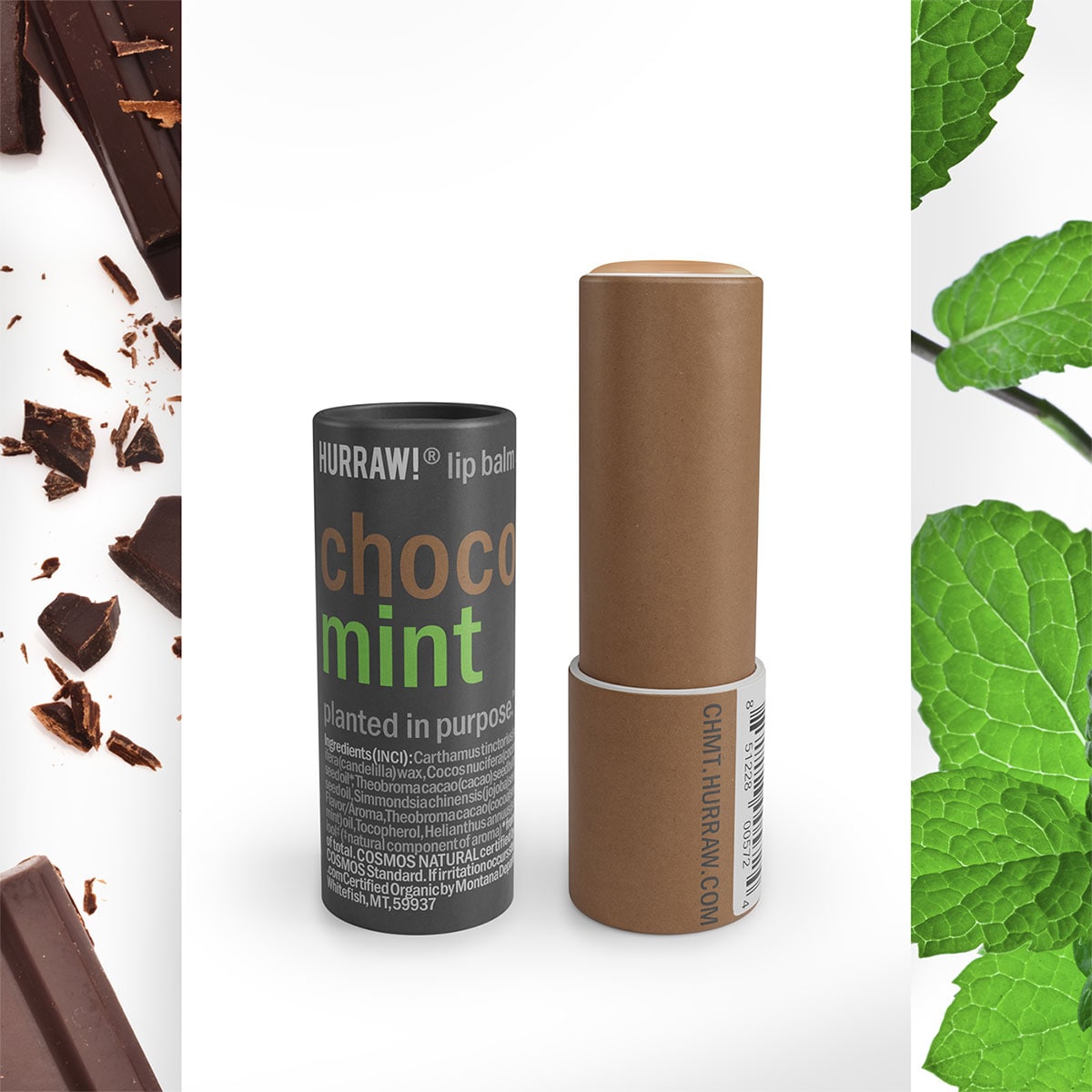 Hurraw Choco & Mint Lip Balm 4.8g