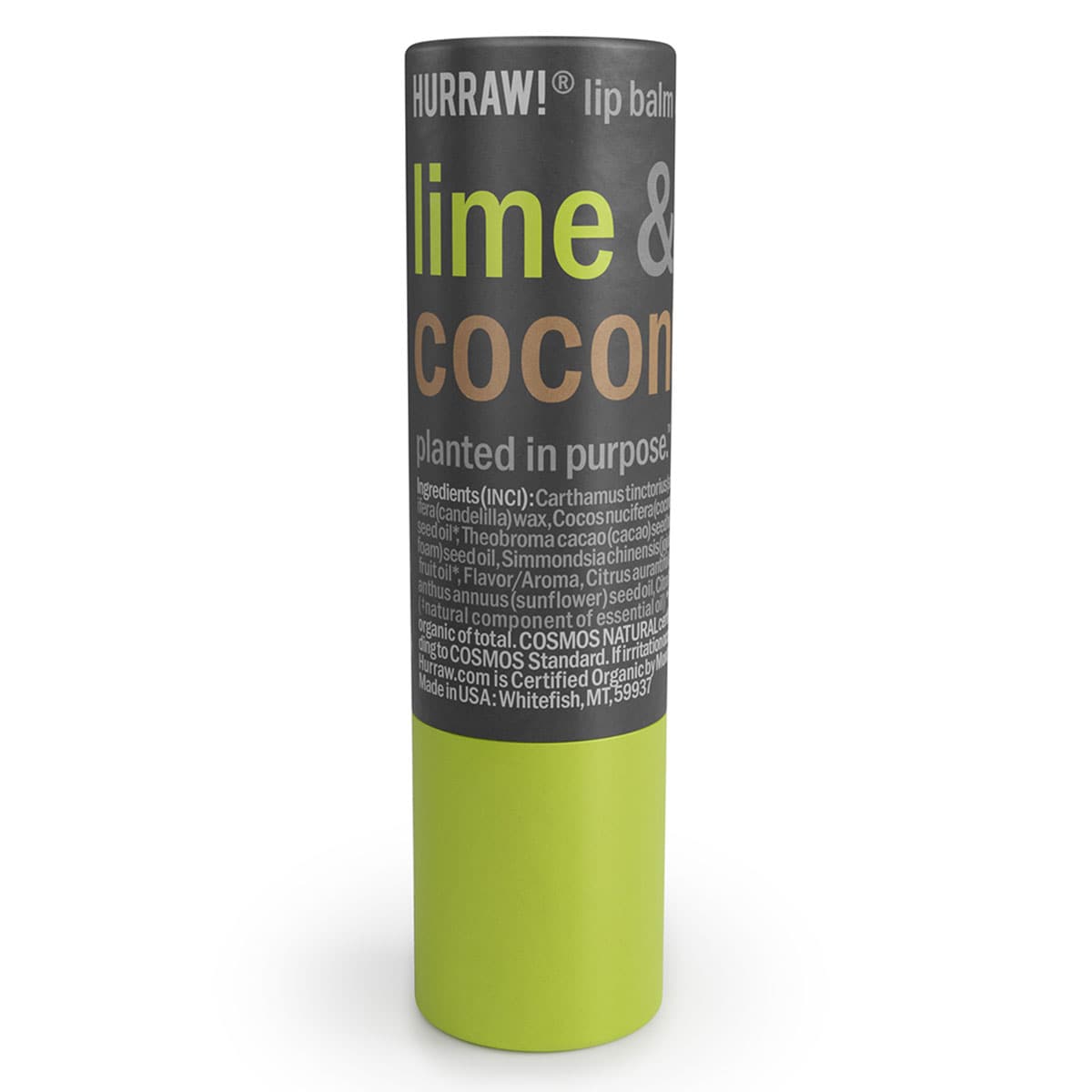 Hurraw Lime & Coconut Lip Balm 4.8g