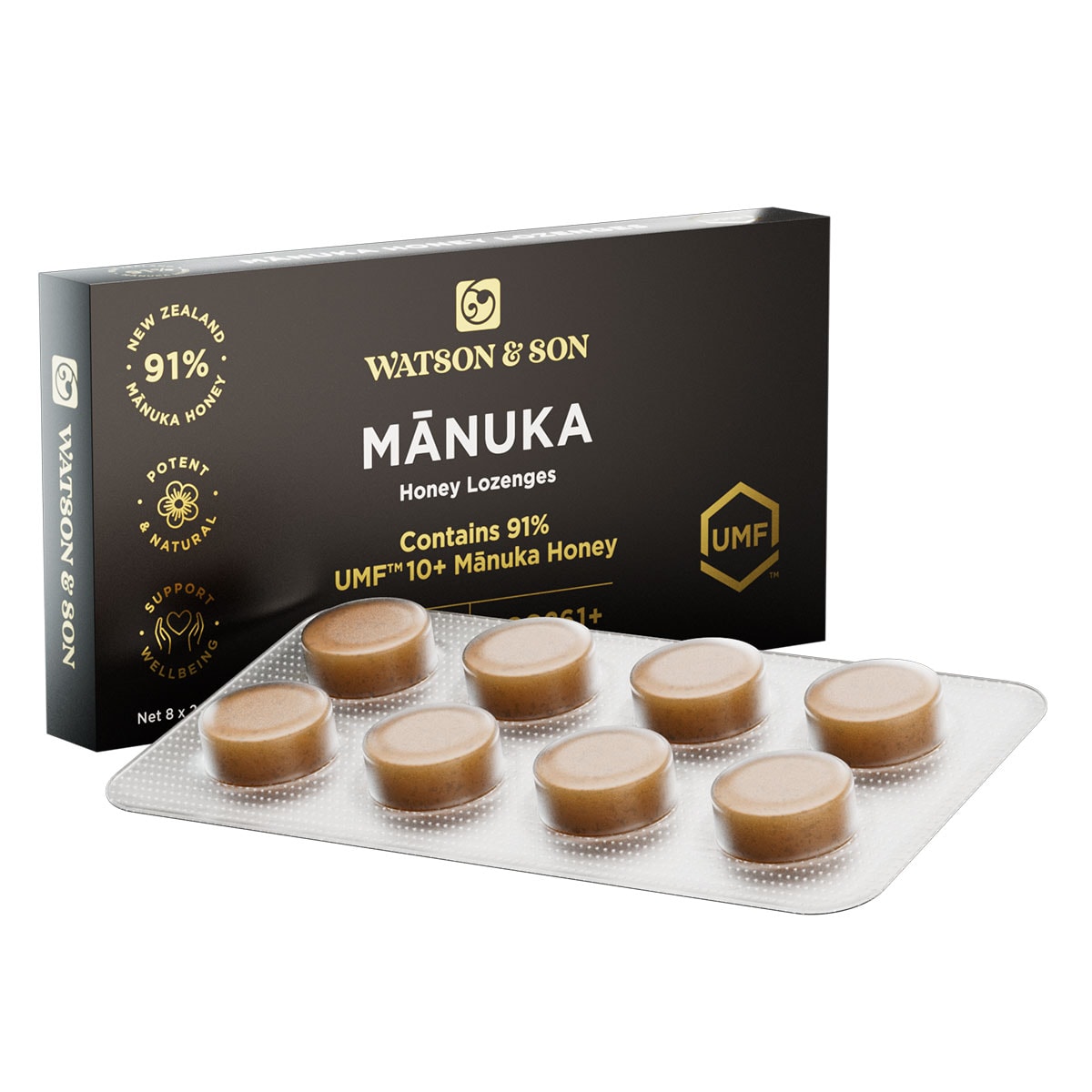 Watson & Son  Manuka Honey Lozenges 8 Pack