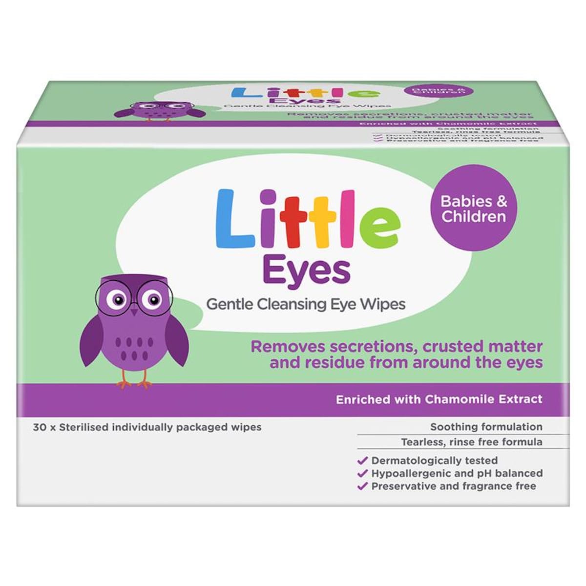 Little Eyes Gentle Cleansing Wipe 30 Wipes | Healthylife Australia