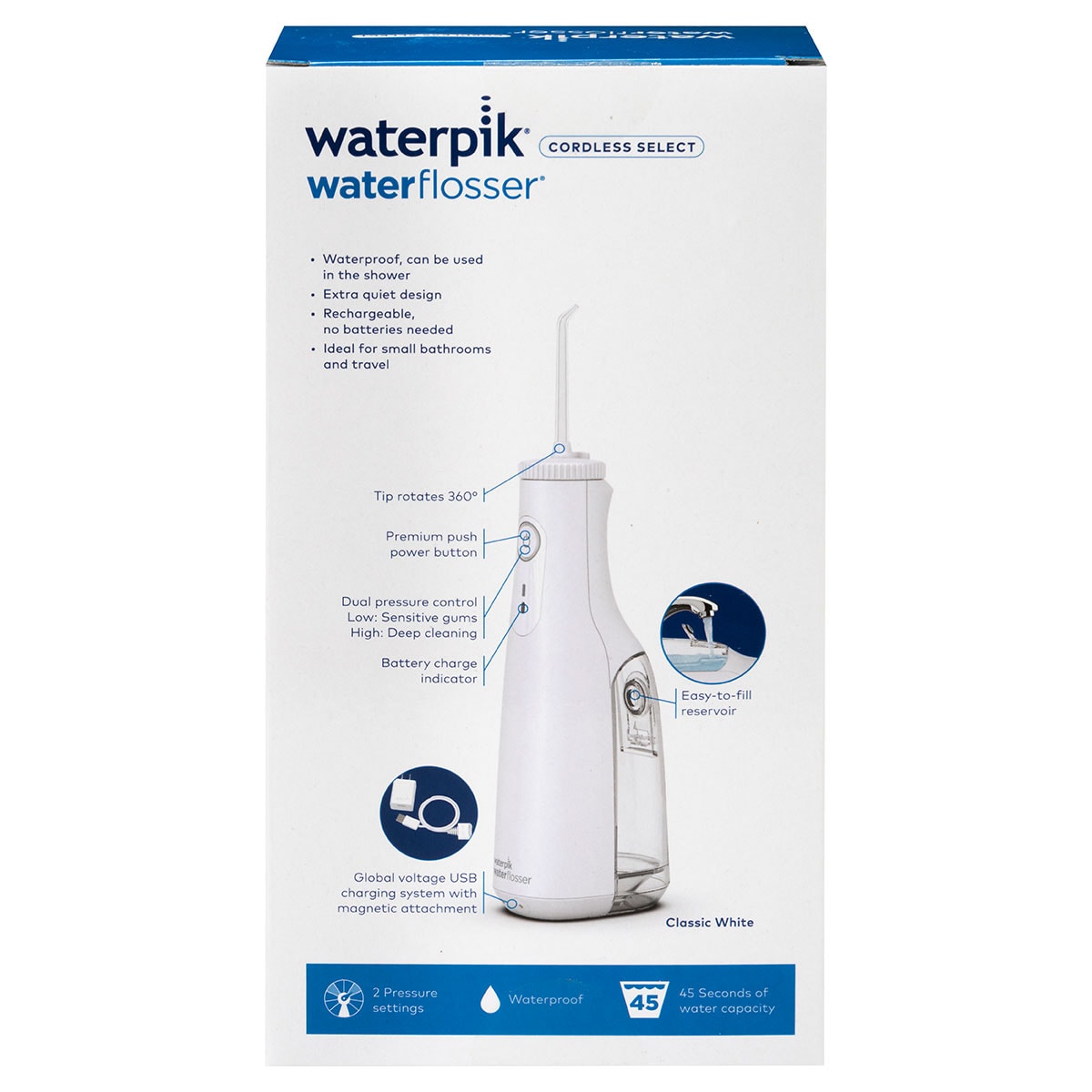 Waterpik Cordless Select Water Flosser White