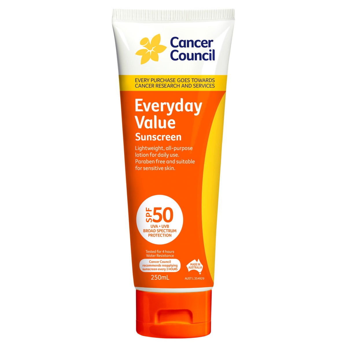 Cancer Council Everyday Value Sunscreen SPF50+ 250ml