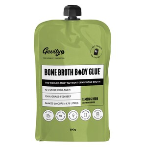 Gevity Rx Bone Broth Body Glue On The Go Lemon & Herb 390g