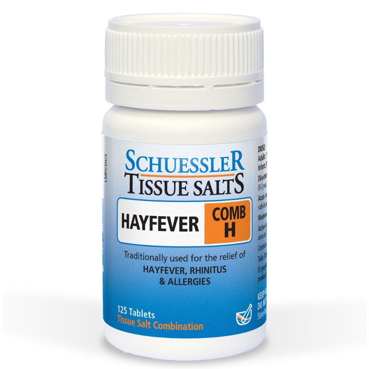 Schuessler Tissue Salts Comb H Hayfever 125 Tablets | Healthylife Australia