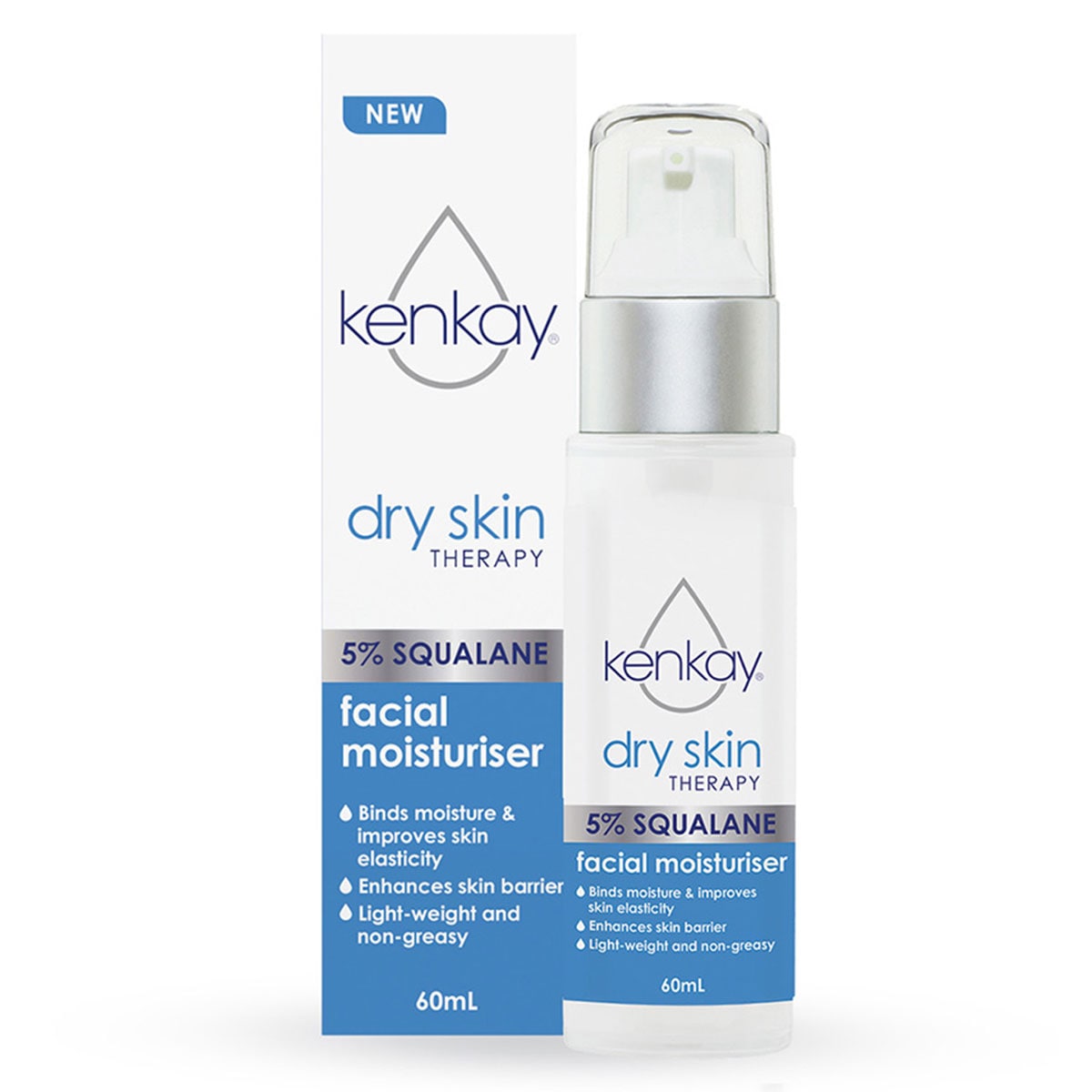 Kenkay Dry Skin Therapy 5% Squalane Face Moisturiser 60ml