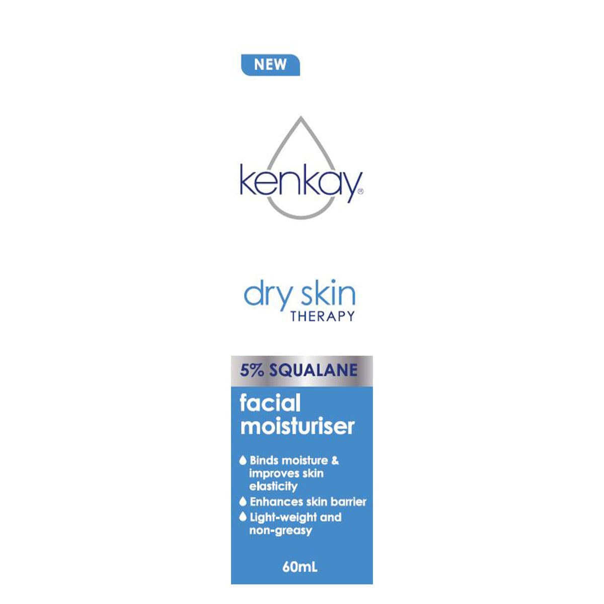 Kenkay Dry Skin Therapy 5% Squalane Face Moisturiser 60ml