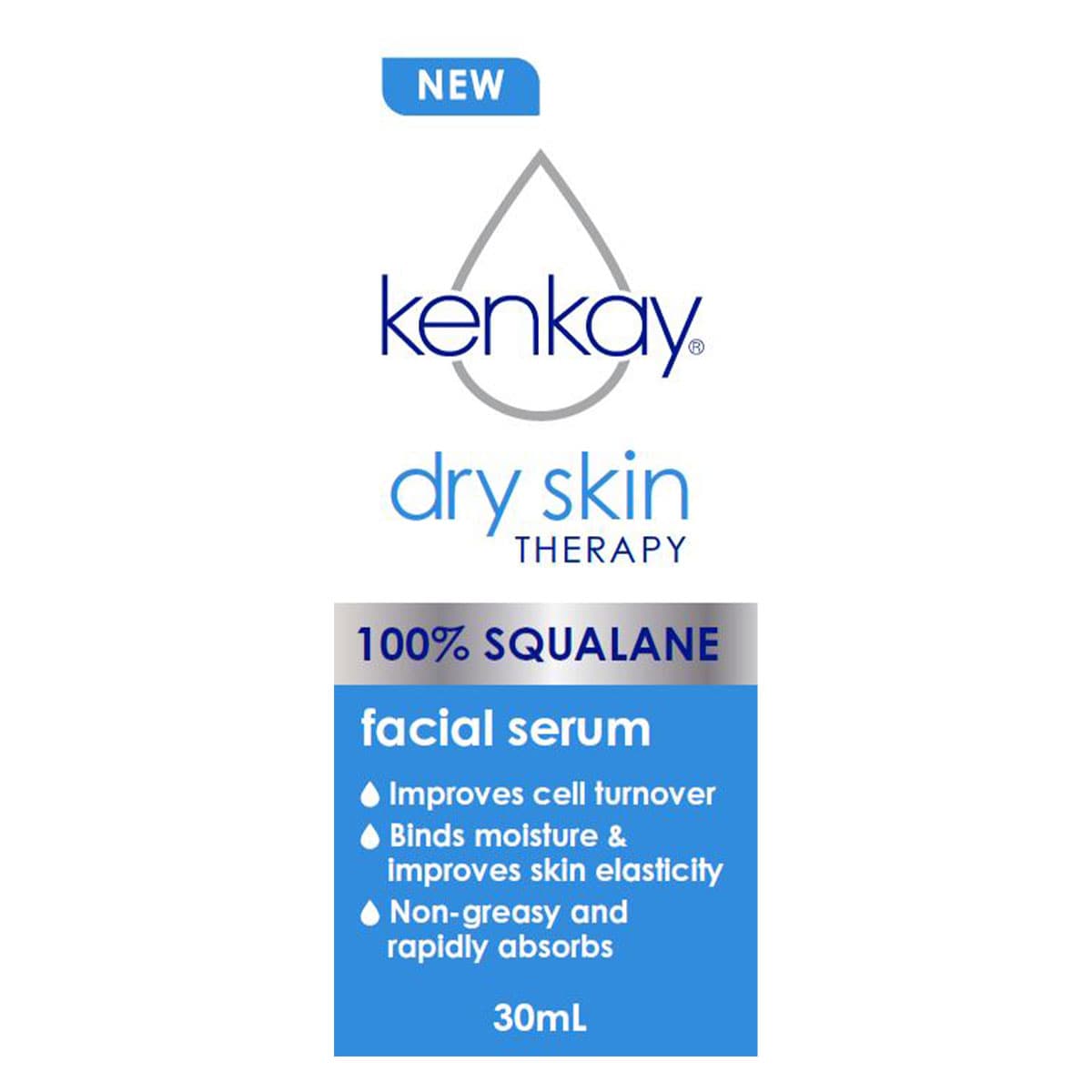 Kenkay Dry Skin Therapy 100% Squalane Facial Serum 30ml