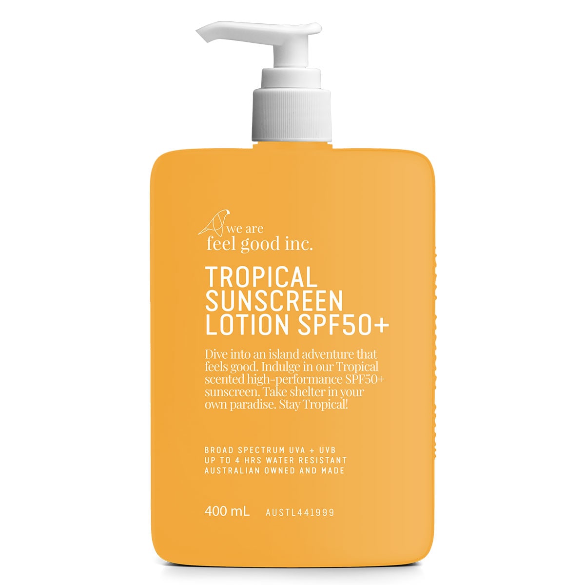 We Are Feel Good Inc. Tropical Sunscreen Lotion SPF50+ 400ml