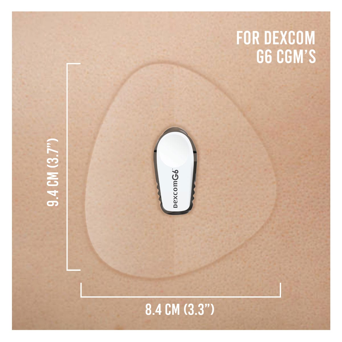 Not Just A Patch CGM Sensor Patch Clear 20 Pack