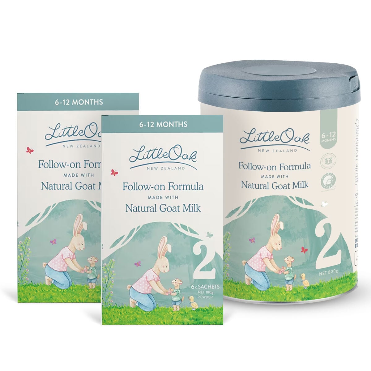 LittleOak Goat's Milk Infant Formula Stage 2 Bundle