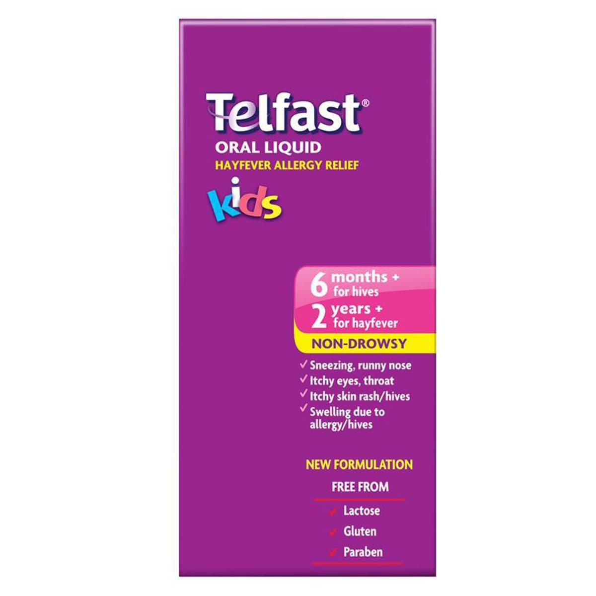 Telfast Kids Oral Liquid Hayfever Allergy Relief 150ml (New Formulation)