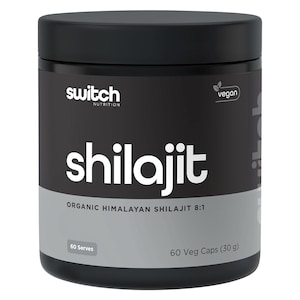 Switch Nutrition Organic Himalayan Shilajit 8:1 - 60 Capsules