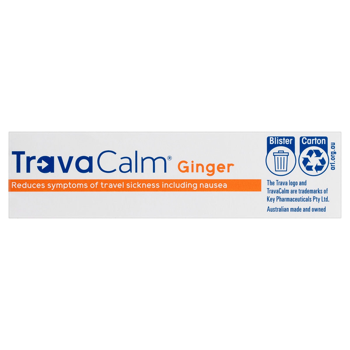 TravaCalm Travel Sickness Ginger 30 Tablets