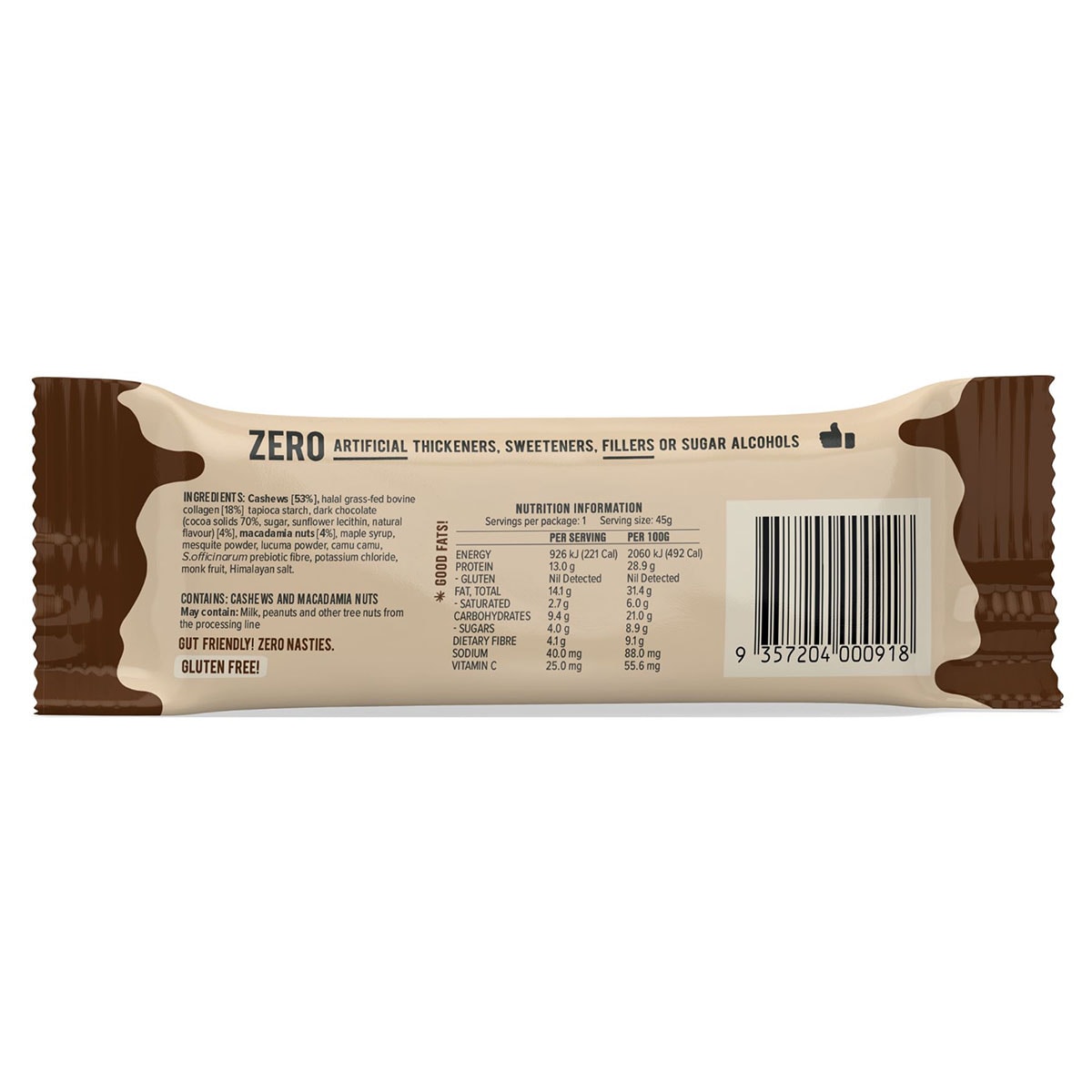 Chief Collagen Protein Choc Salted Caramel Bars 45g