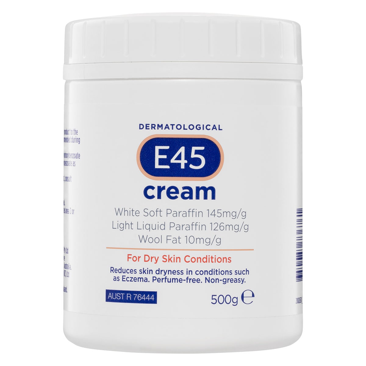 E45 Dermatological Cream Tub 500g