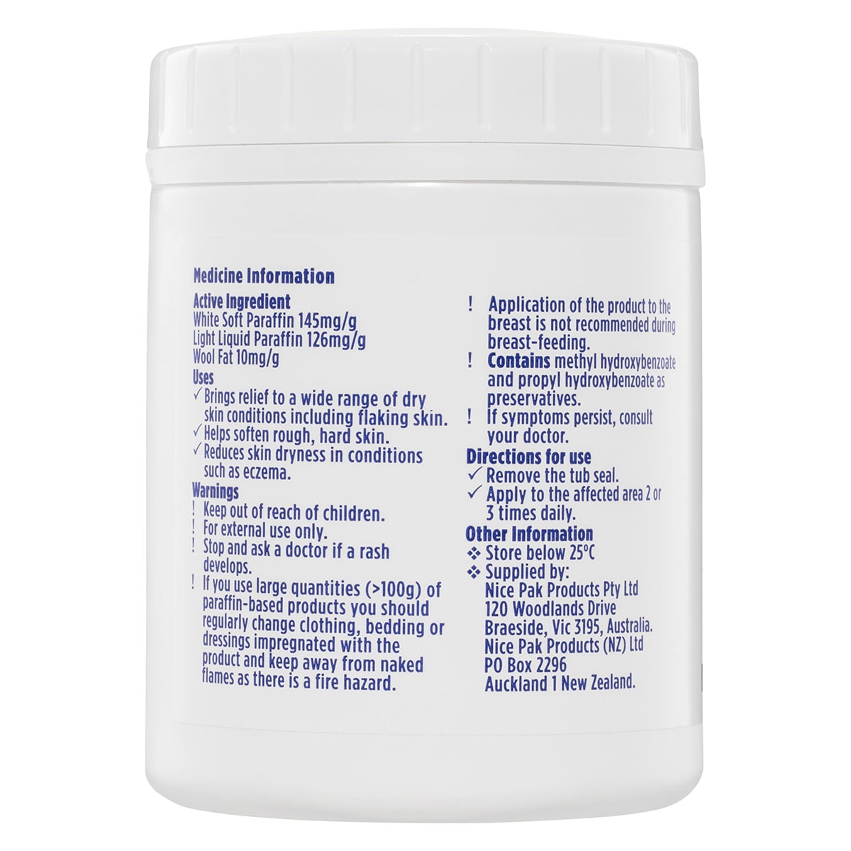 E45 Dermatological Cream Tub 500g