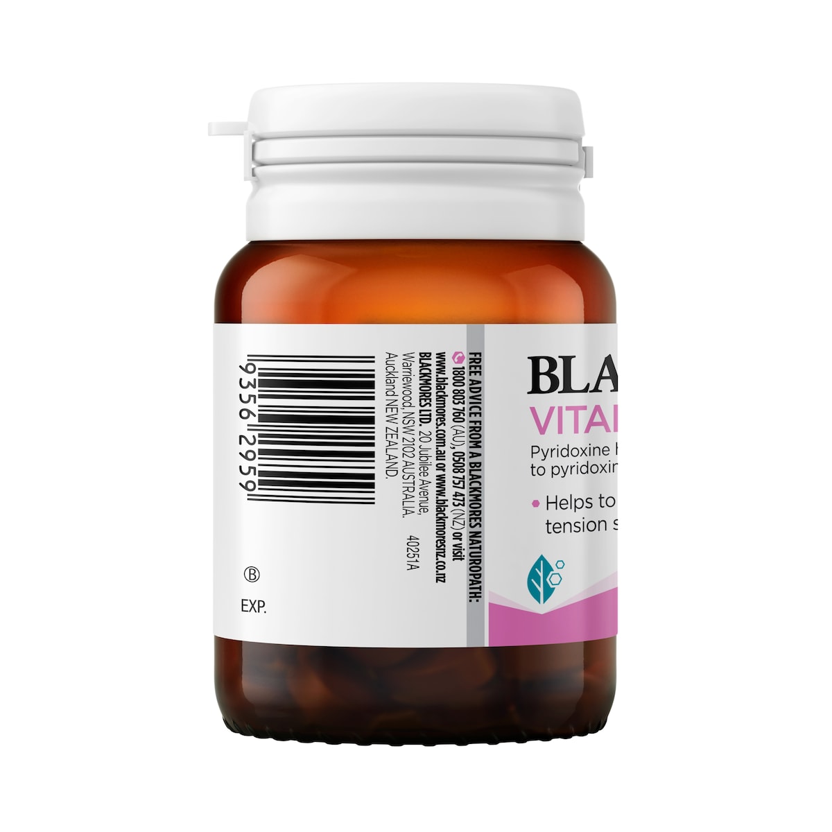 Blackmores Vitamin B6 100mg 40 Tablets