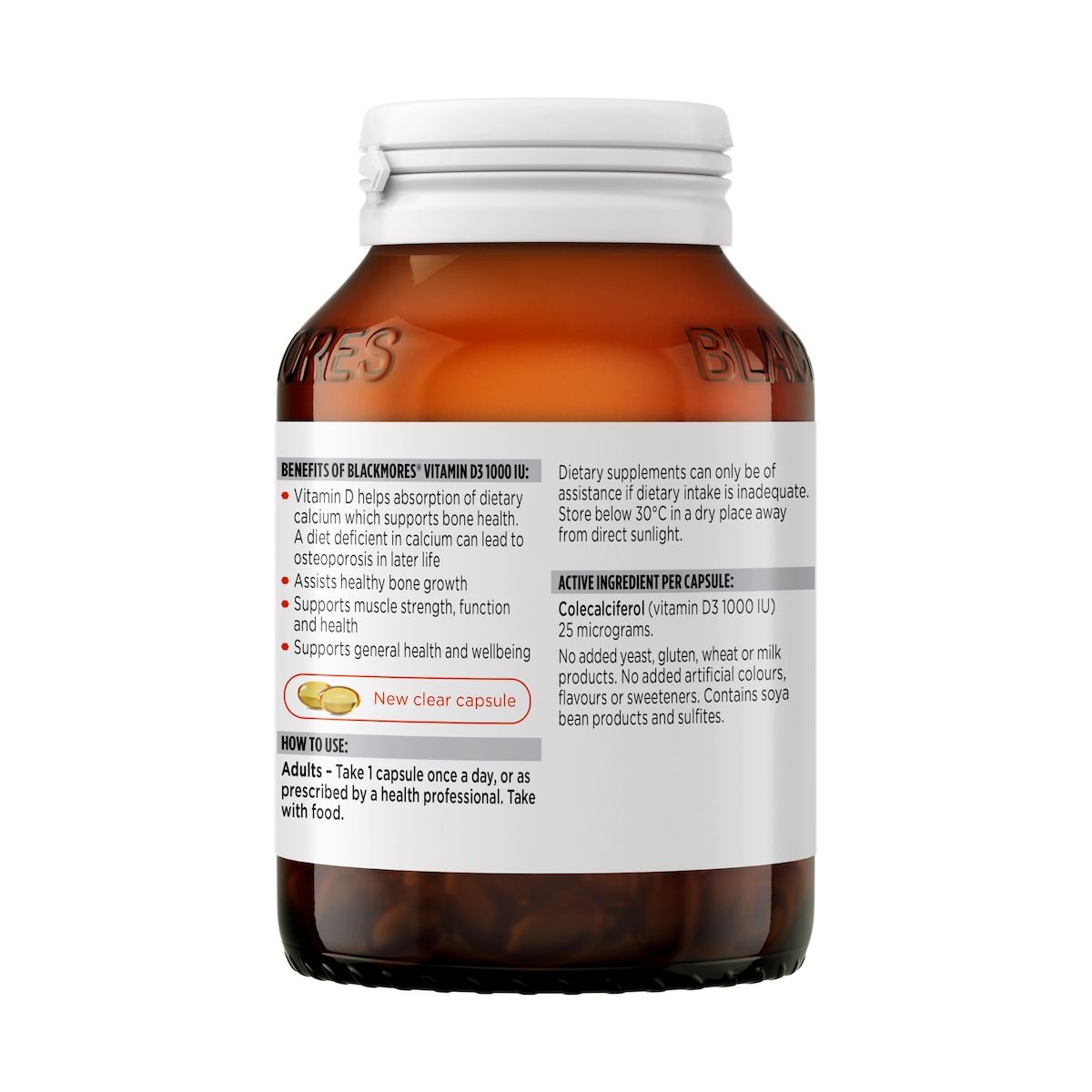 Blackmores Vitamin D3 1000IU 200 Capsules