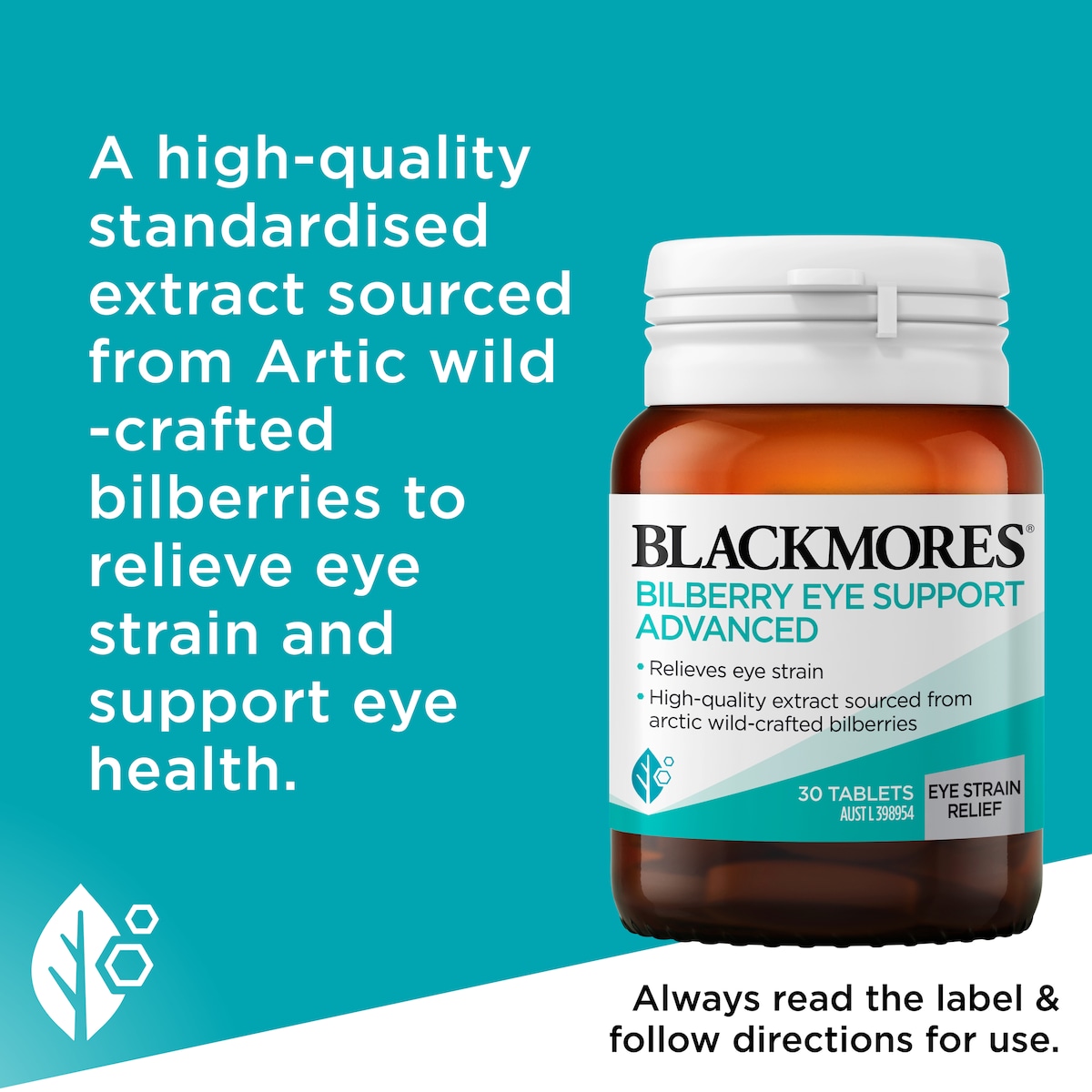 Blackmores Bilberry Eye Support Advanced 30 Tablets