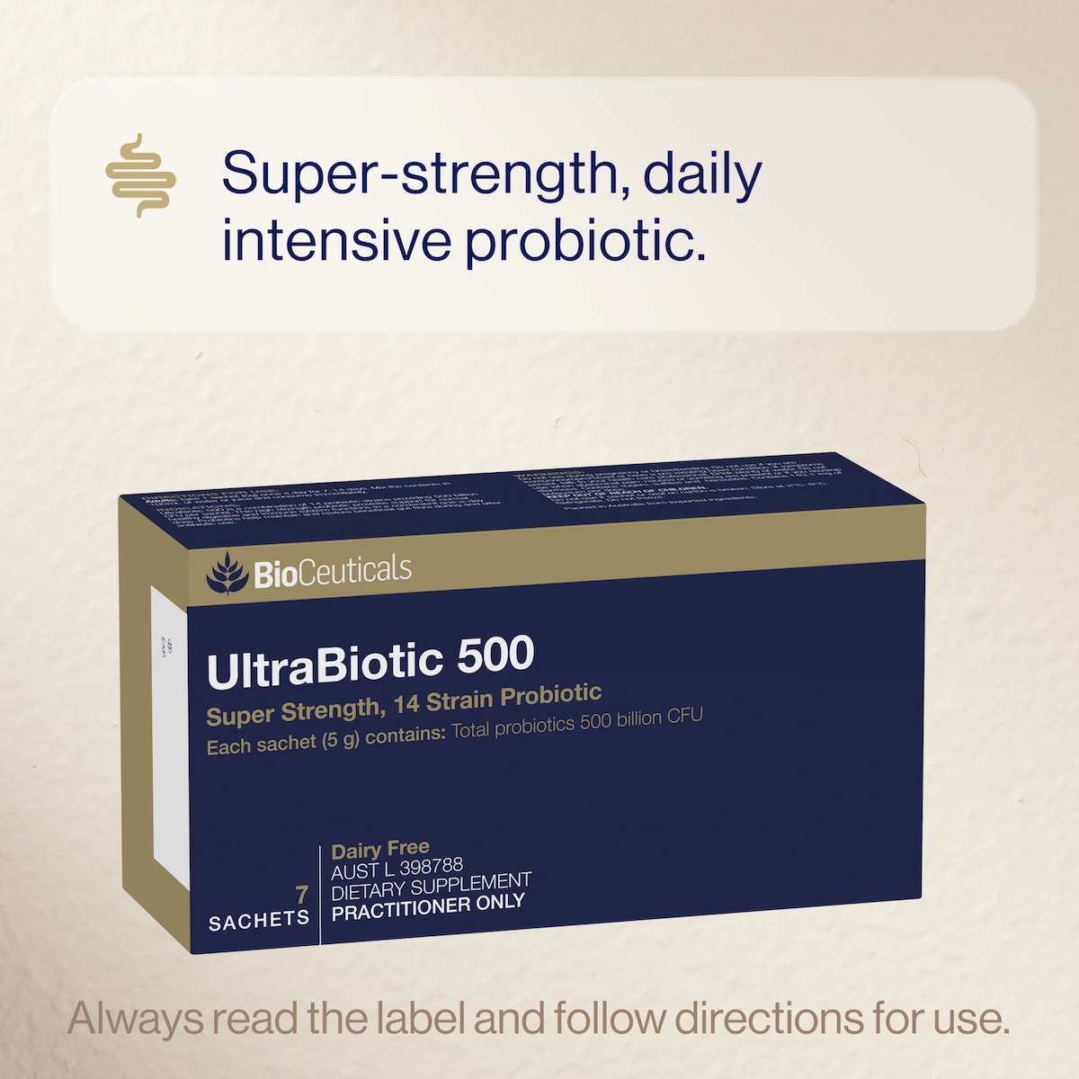 BioCeuticals UltraBiotic 500 - 7 x 5g Sachets