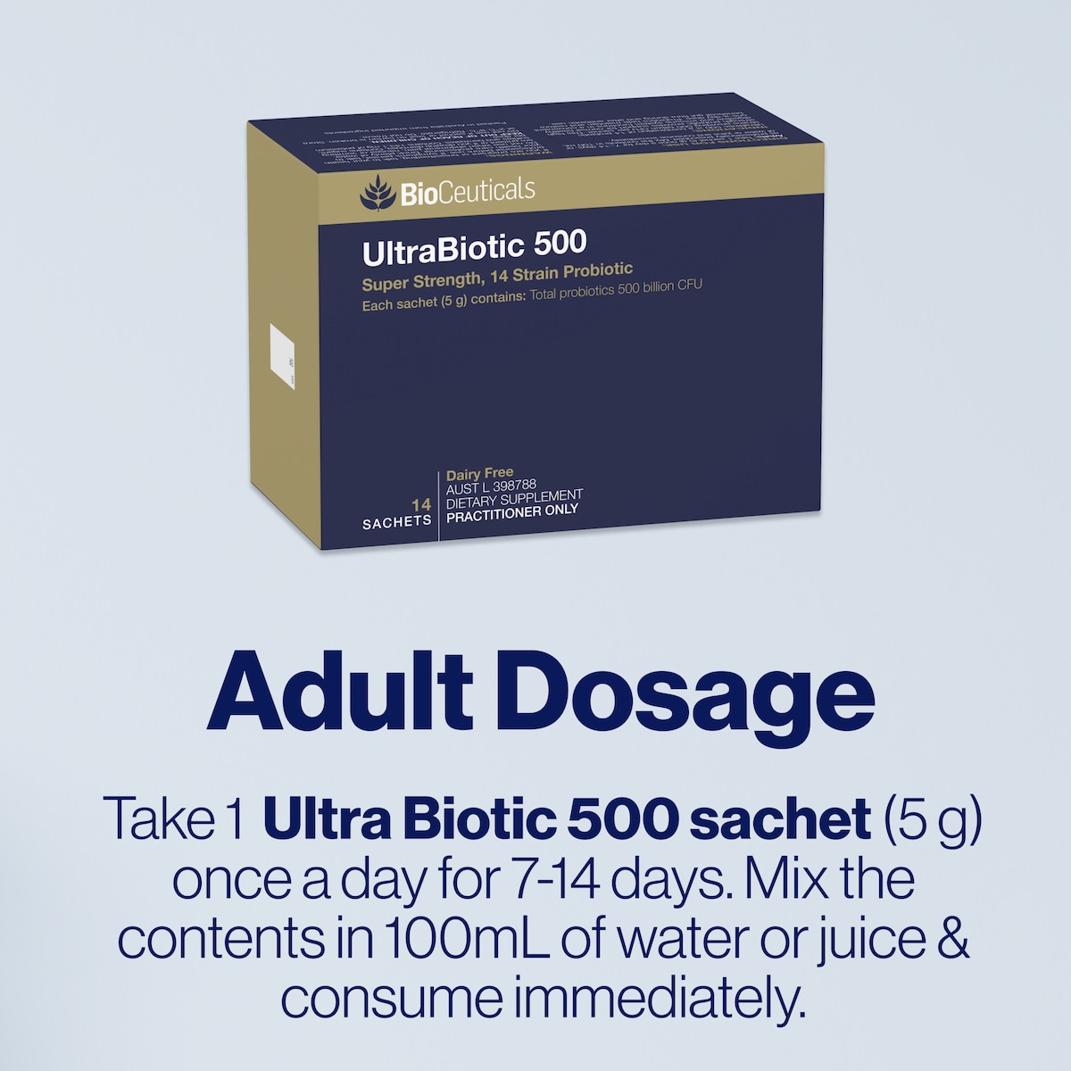 BioCeuticals UltraBiotic 500 5g x 14 Sachets