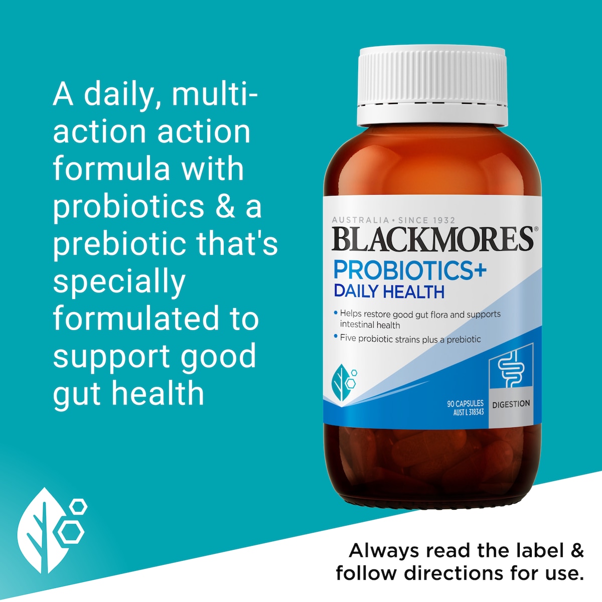 Blackmores Probiotics + Daily Health 90 Capsules