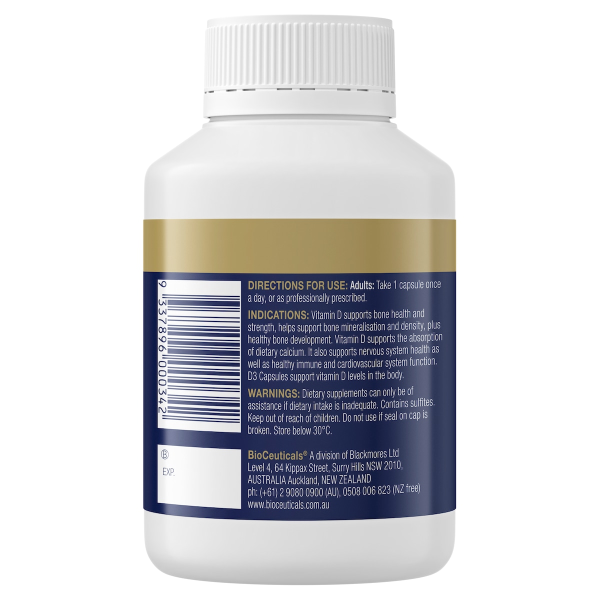 BioCeuticals D3 Capsules 240 Soft Capsules