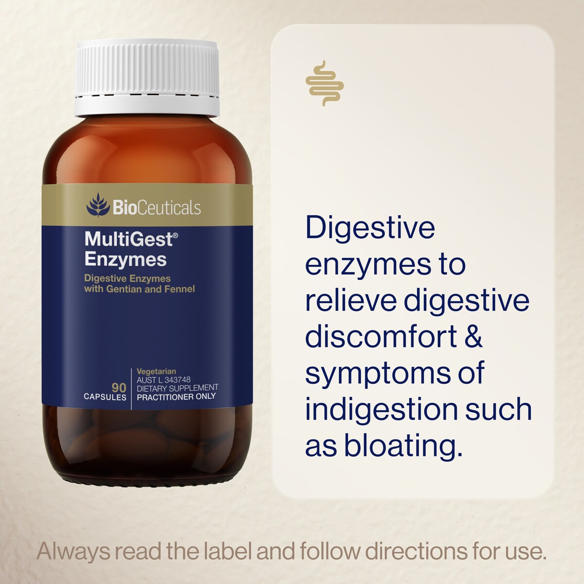 BioCeuticals MultiGest Enzymes 90 Capsules