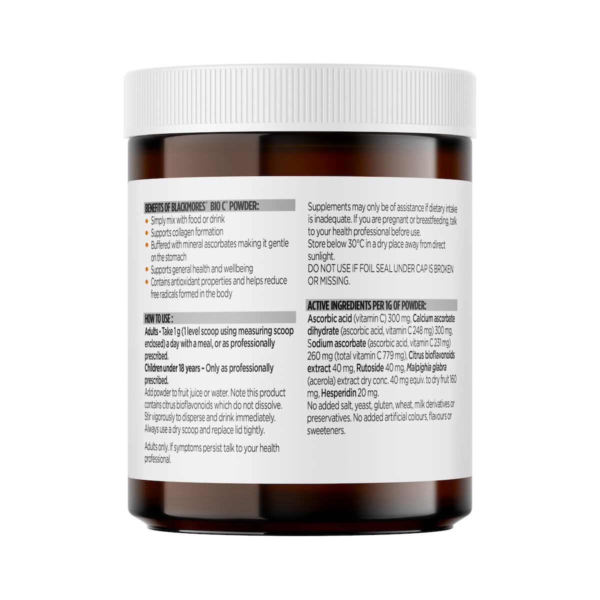 Blackmores Bio C Powder Vitamin C 125g