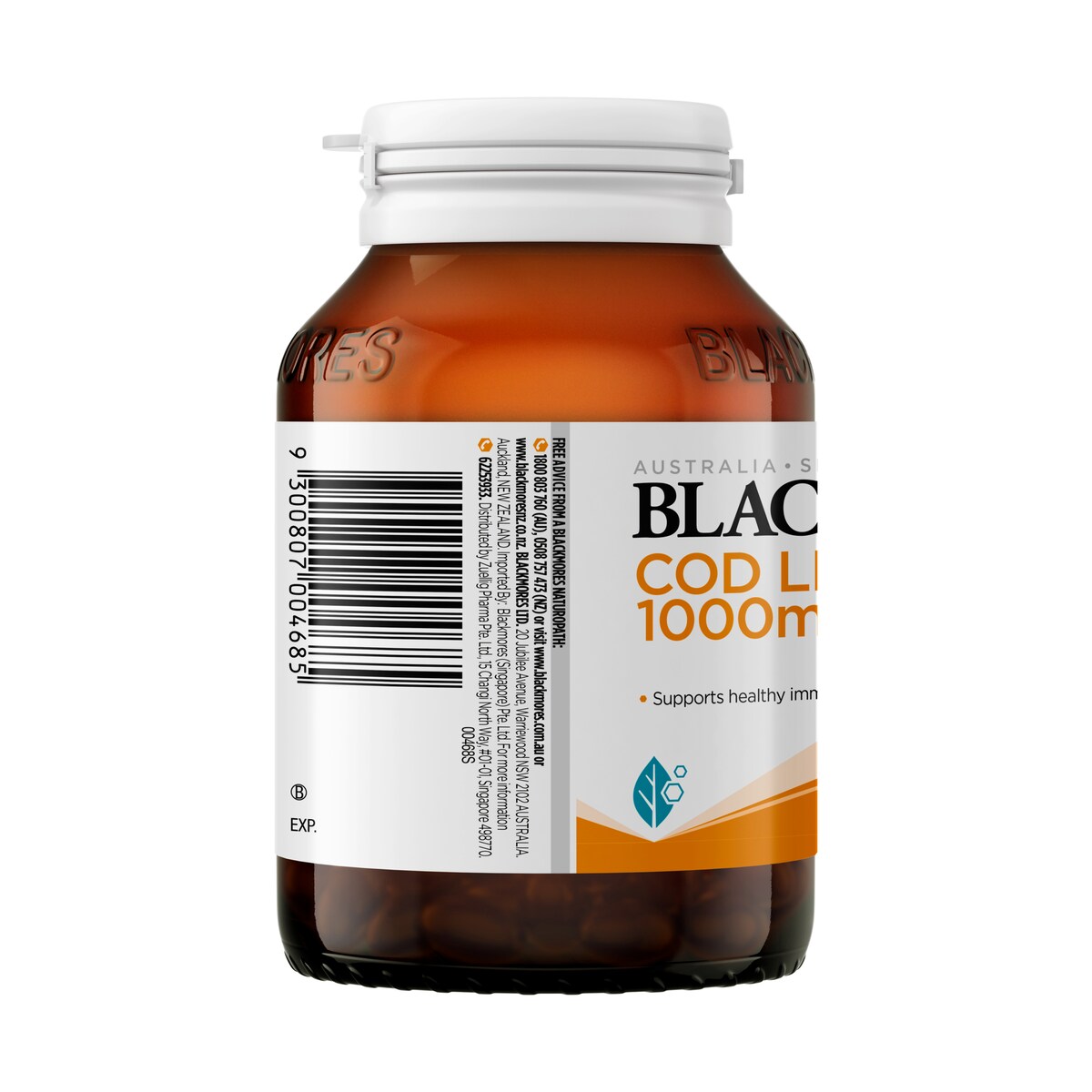 Blackmores Cod Liver Oil 1000mg 80 Capsules